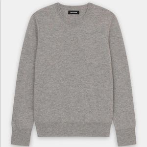 Naadam grey cashmere crew neck